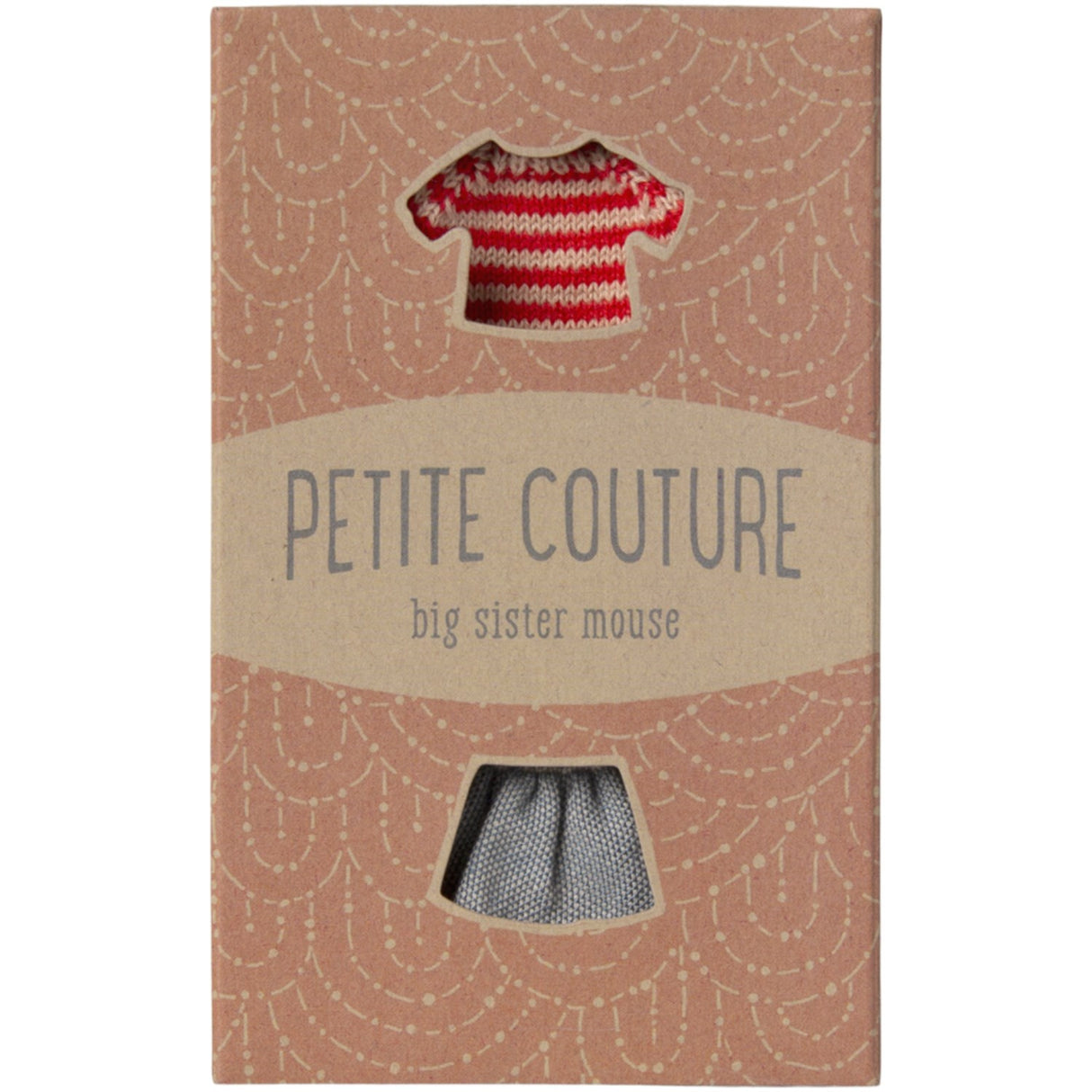 Maileg Stickad Sweater Och Skirt, Big Sister Mouse