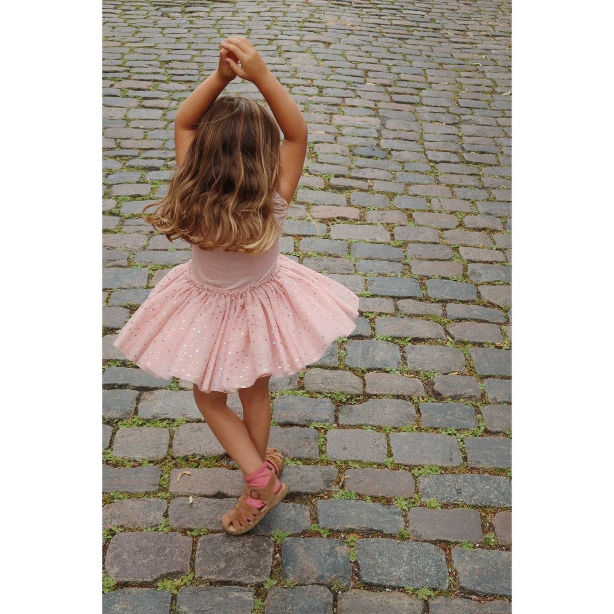 Konges Sløjd Fairy Etoile Holographic Pink Ada Fairy Ballerinaskor Glitter Klänning