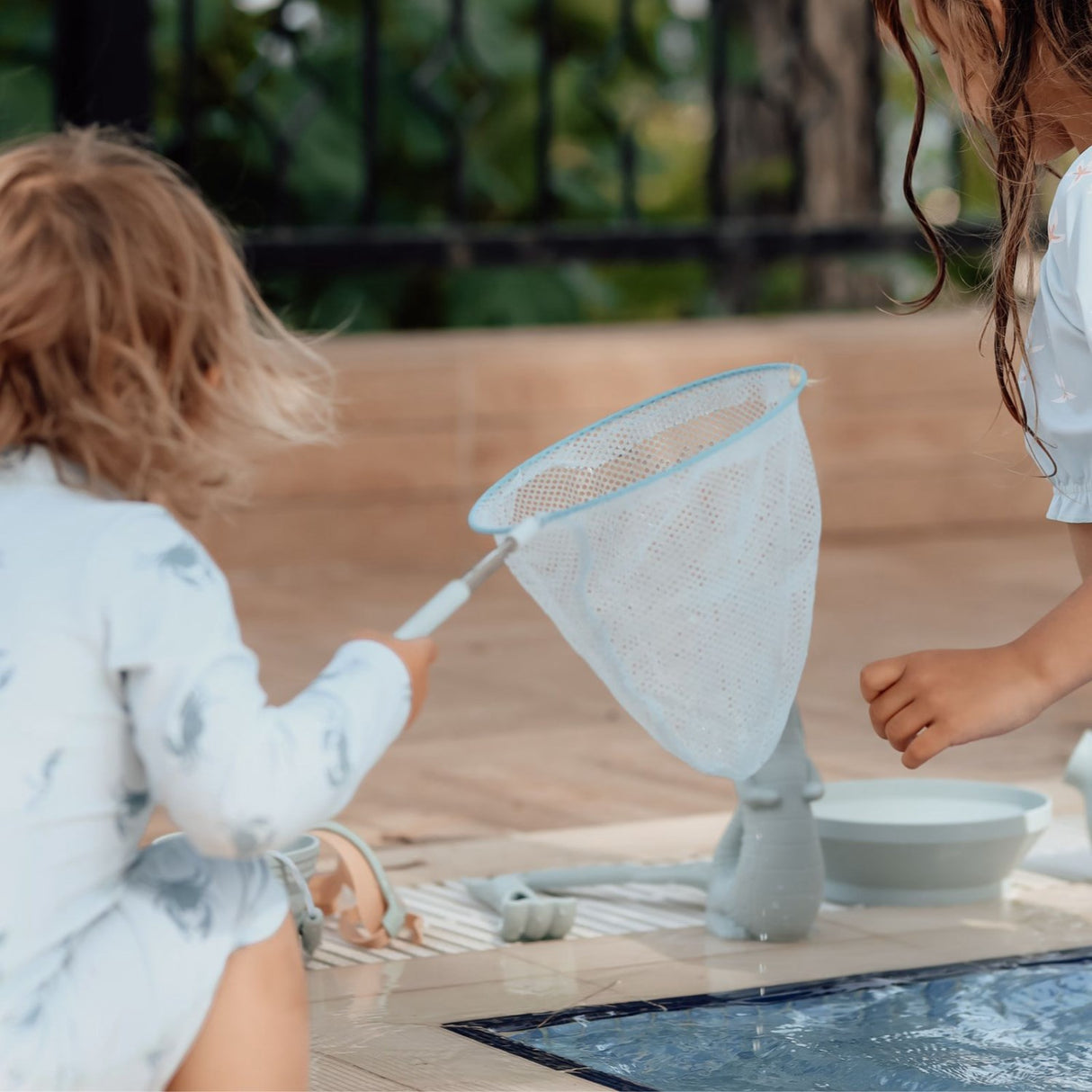 Scrunch & Follow The Duck Duck Egg Blue Hink Och Fiskenet Bundle