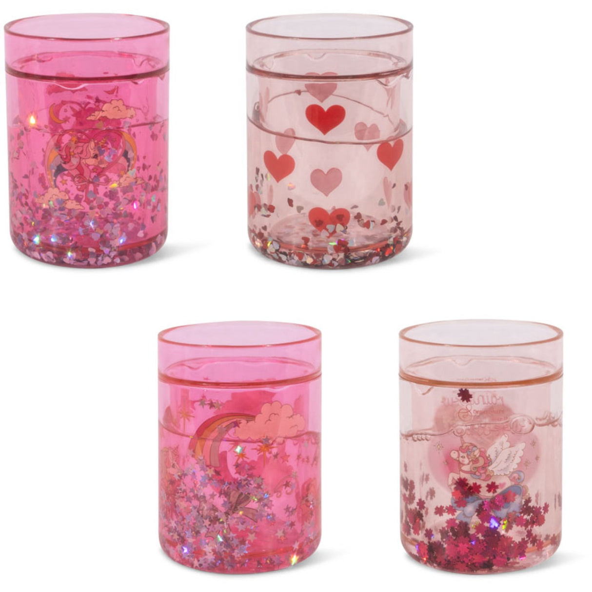 Konges Sløjd Pink Mix 4 Pack Glitter Cups