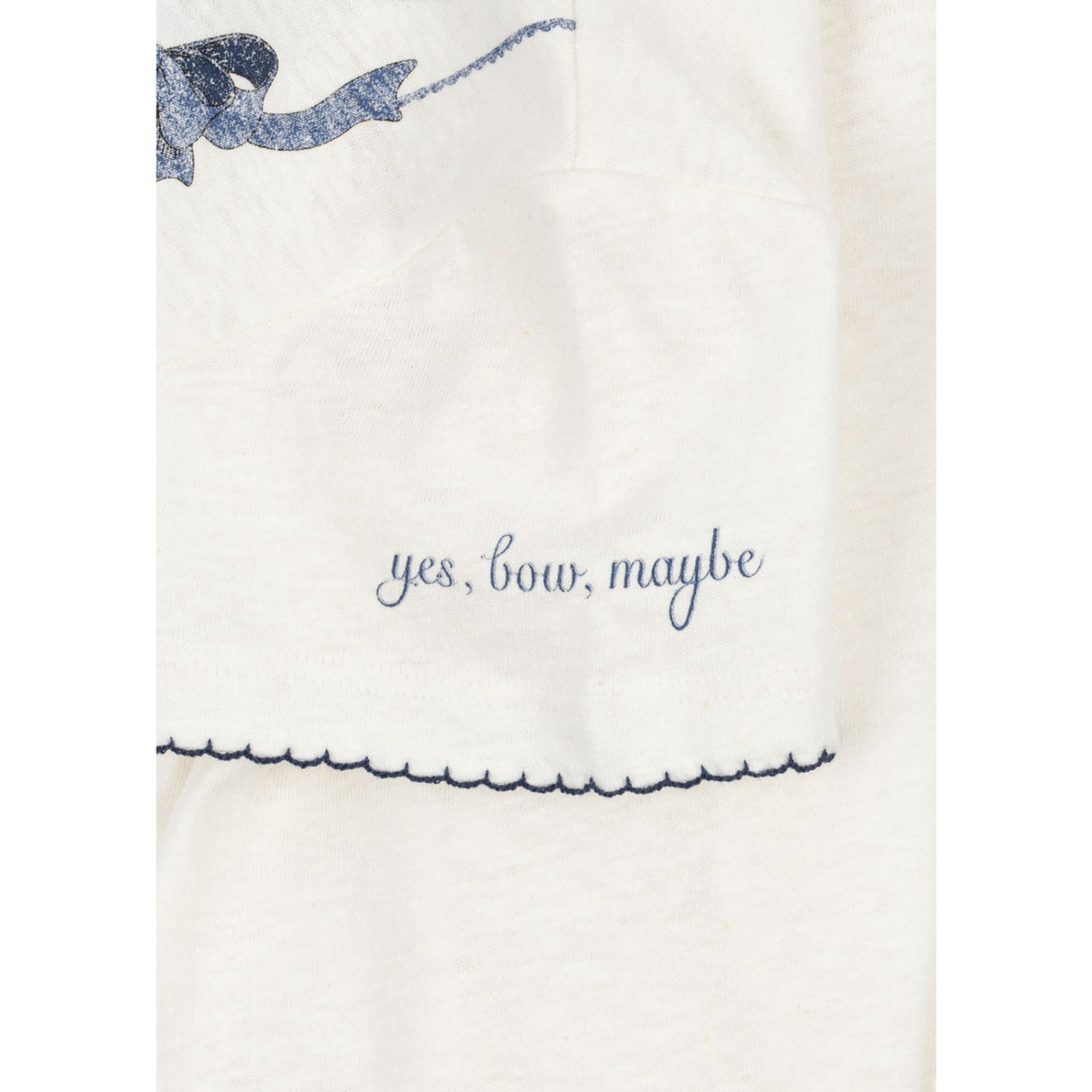 Konges Sløjd Off White/Rosett Krage Era Tee Ocs