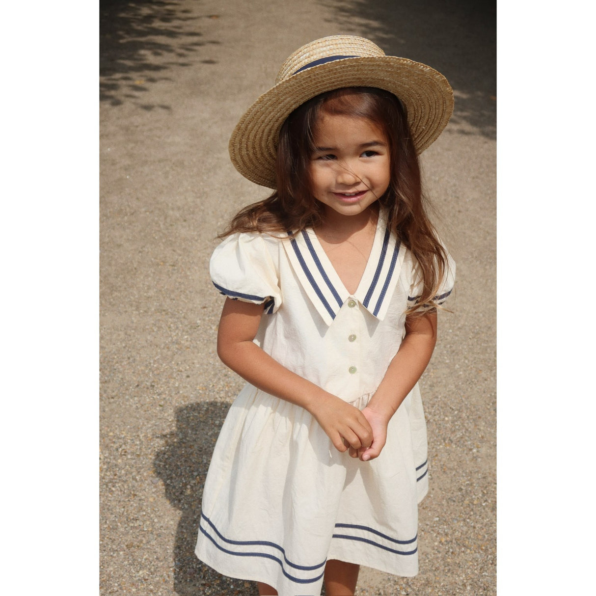 Konges Sløjd Optic White Allie Sailor Klänning Gots