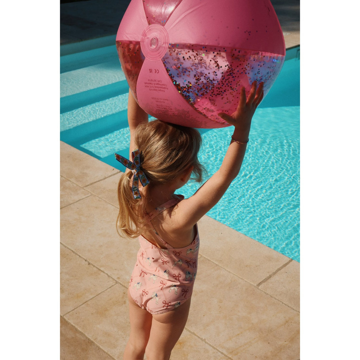 Konges Sløjd Transparent Pink Transparent Strand Boll