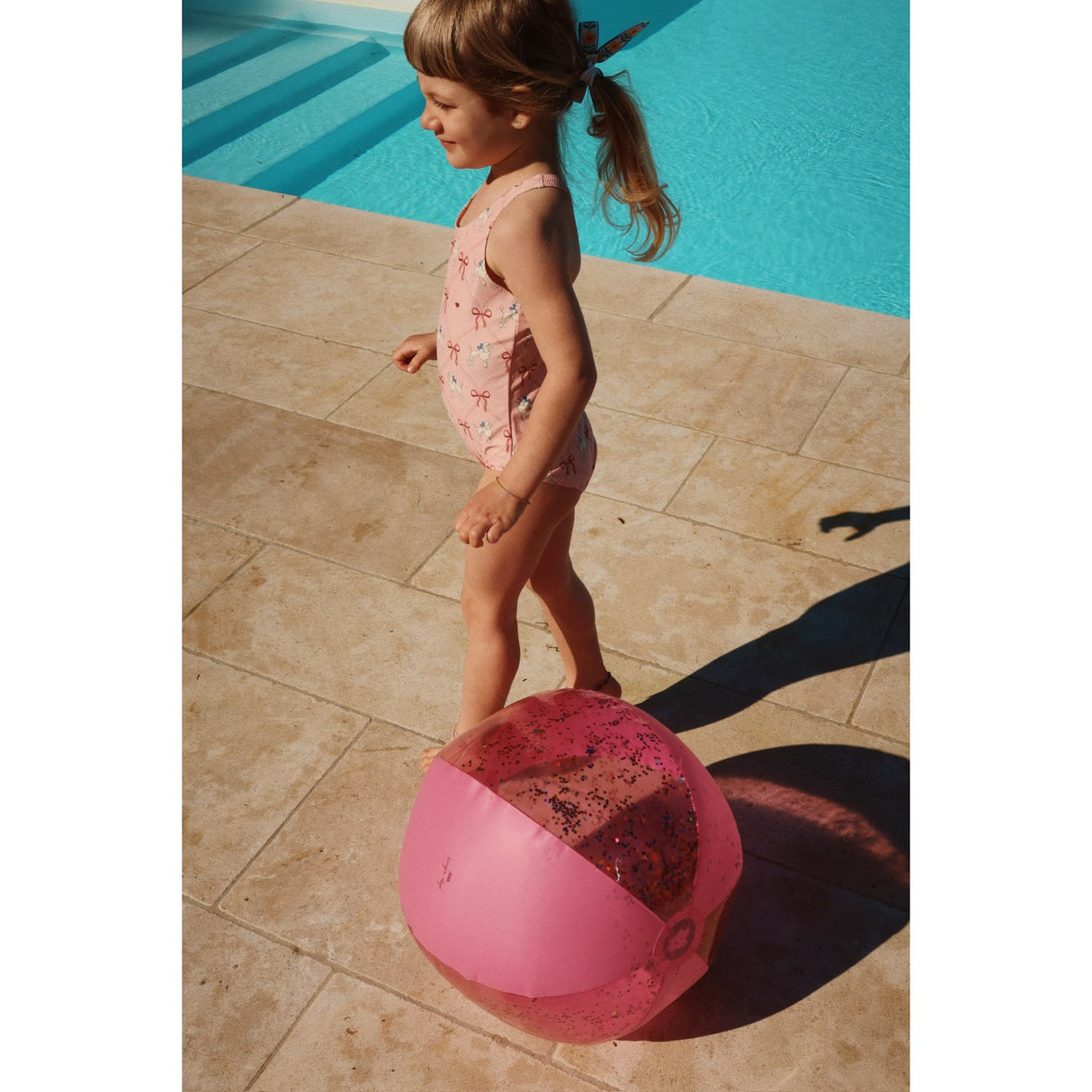 Konges Sløjd Transparent Pink Transparent Strand Boll