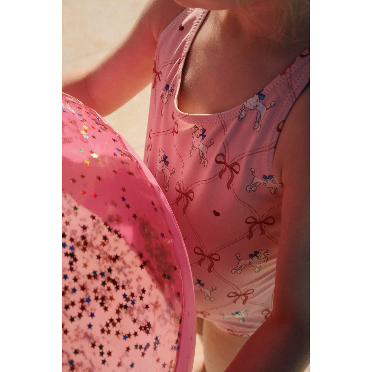 Konges Sløjd Transparent Pink Transparent Strand Boll