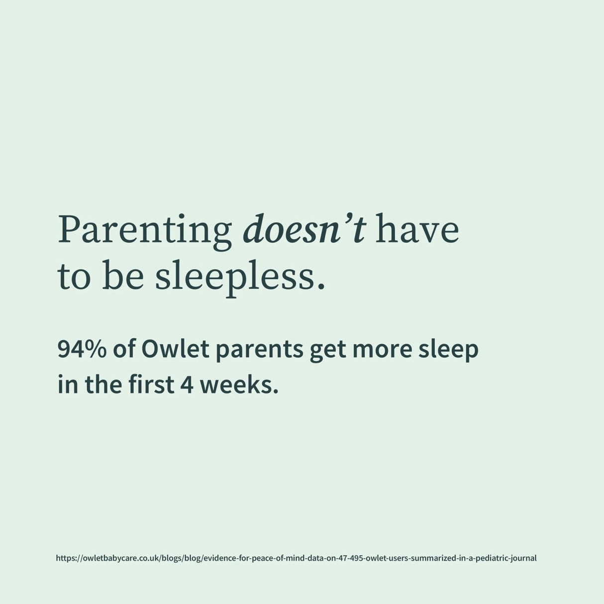 Owlet Mint Dream Strumpo