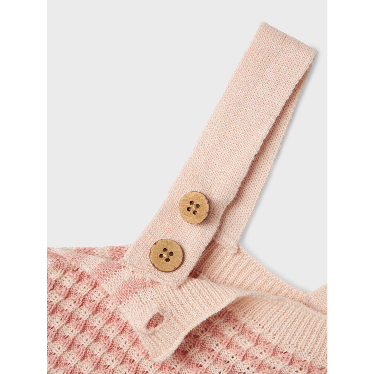 Lil'Atelier Misty Rose Nbfhalma Loose Stickad Overall Lil