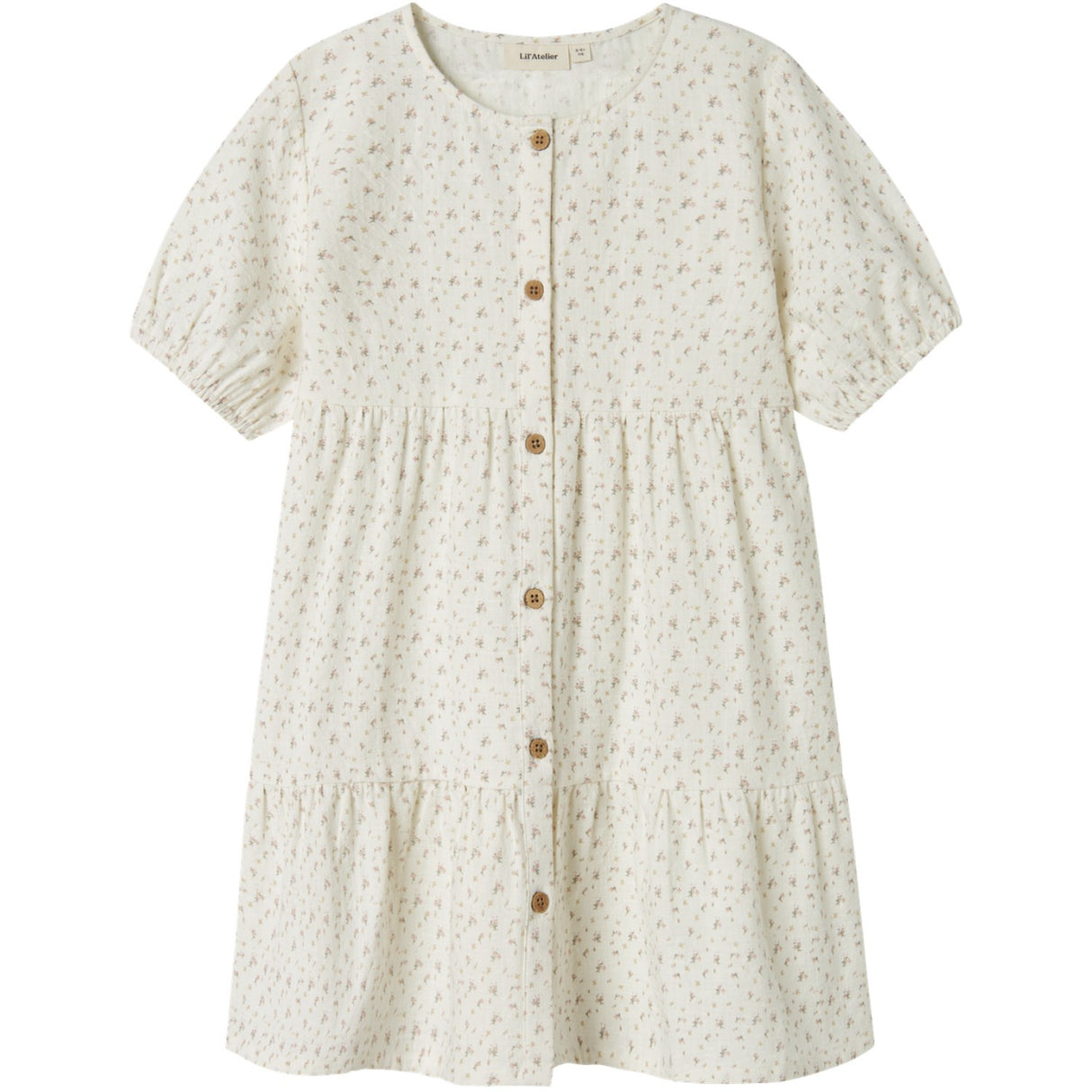 Lil'Atelier Coconut Milk Nmfhailey Ss Loose Klänning Lil