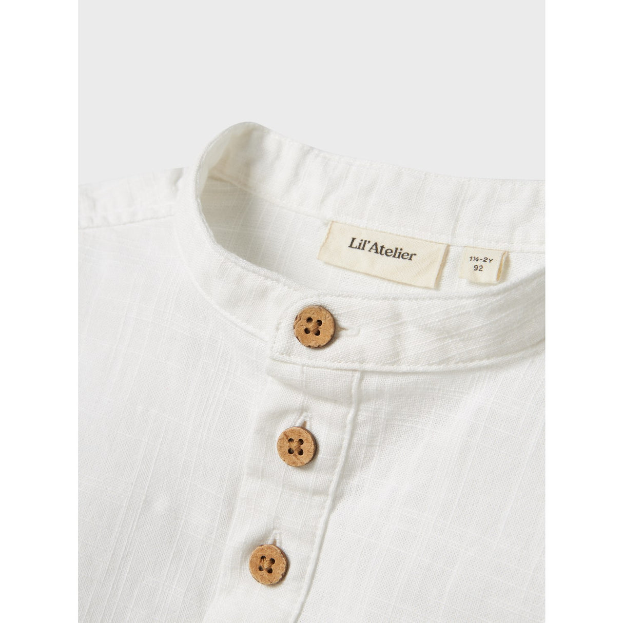 Lil'Atelier Coconut Milk Nmmhugo Ss Loose Skjorta Lil