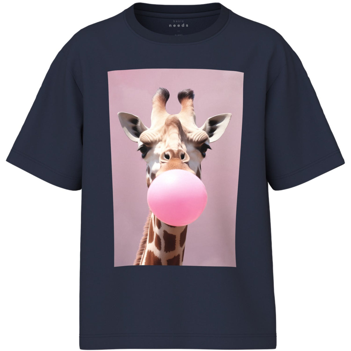 Name It Navy Blazer Giraffe Nkfvotea Ss Nreg Topp