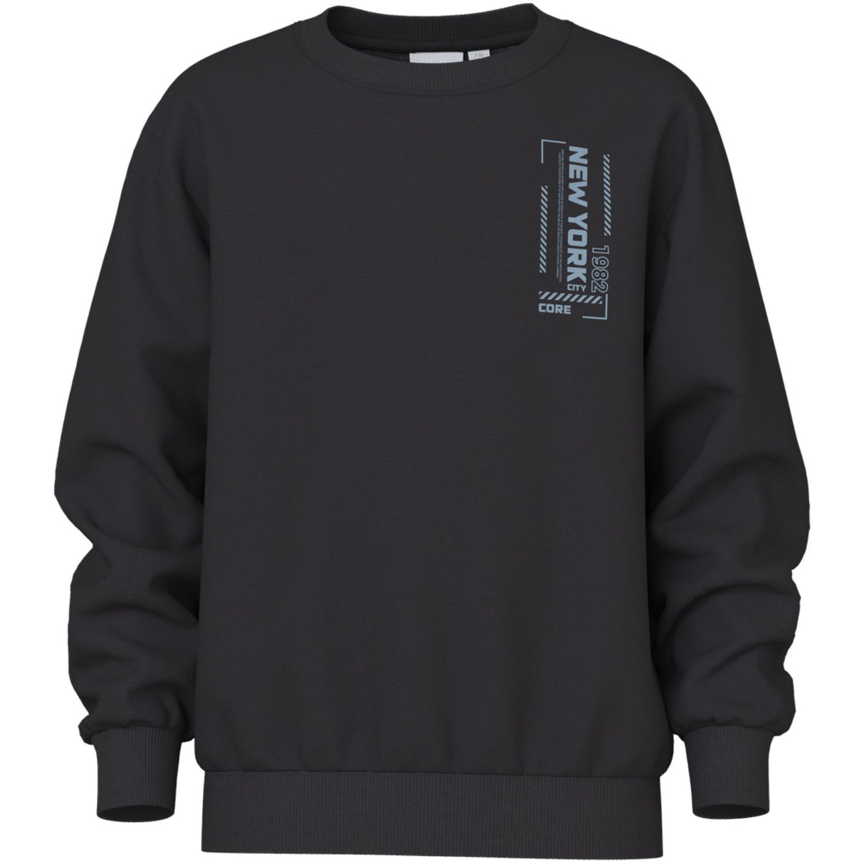 Name It Black New York 1982 Nkmvasha Ls Nreg Sweat Unb