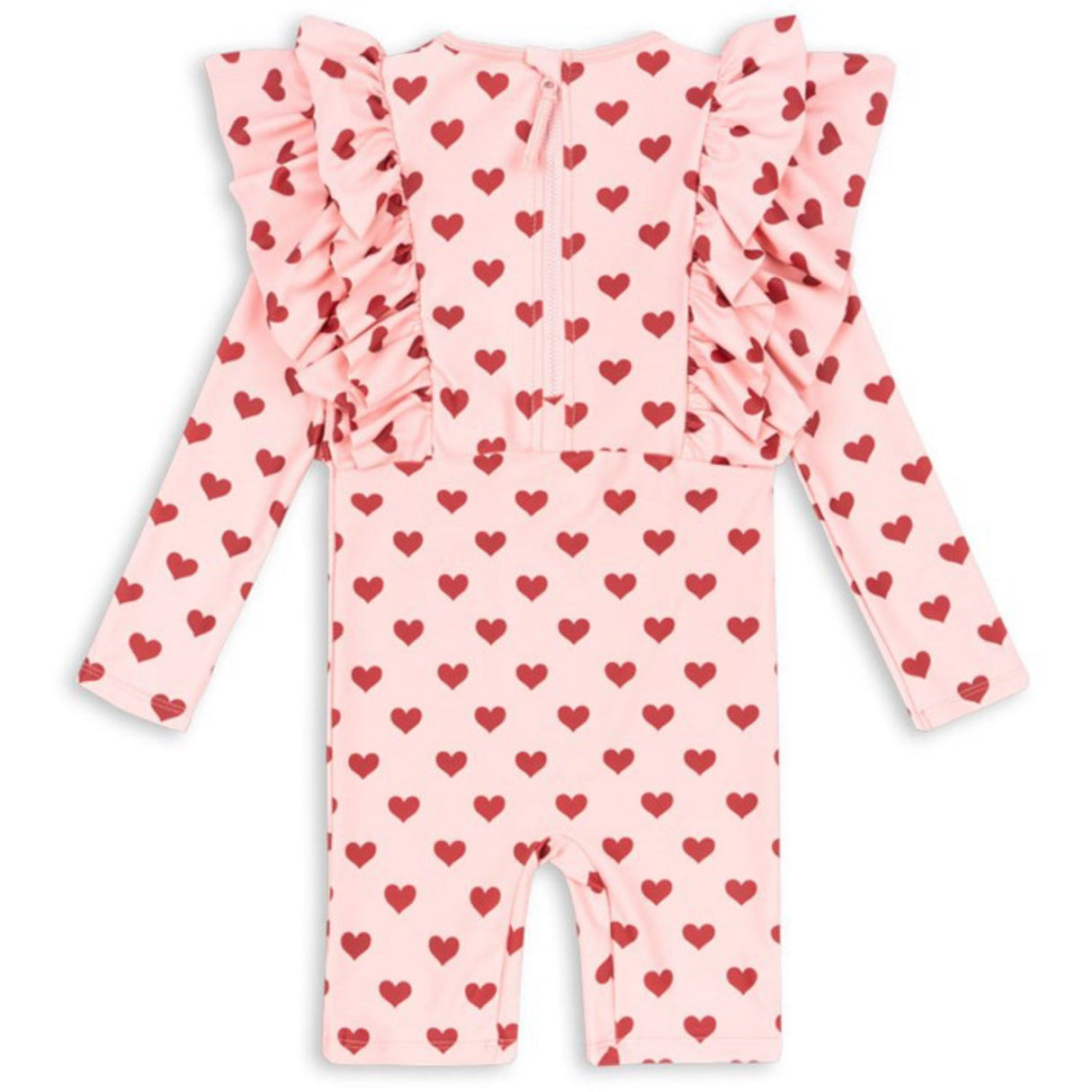 Konges Sløjd Amour Pink Manuca Frill Onesie Grs