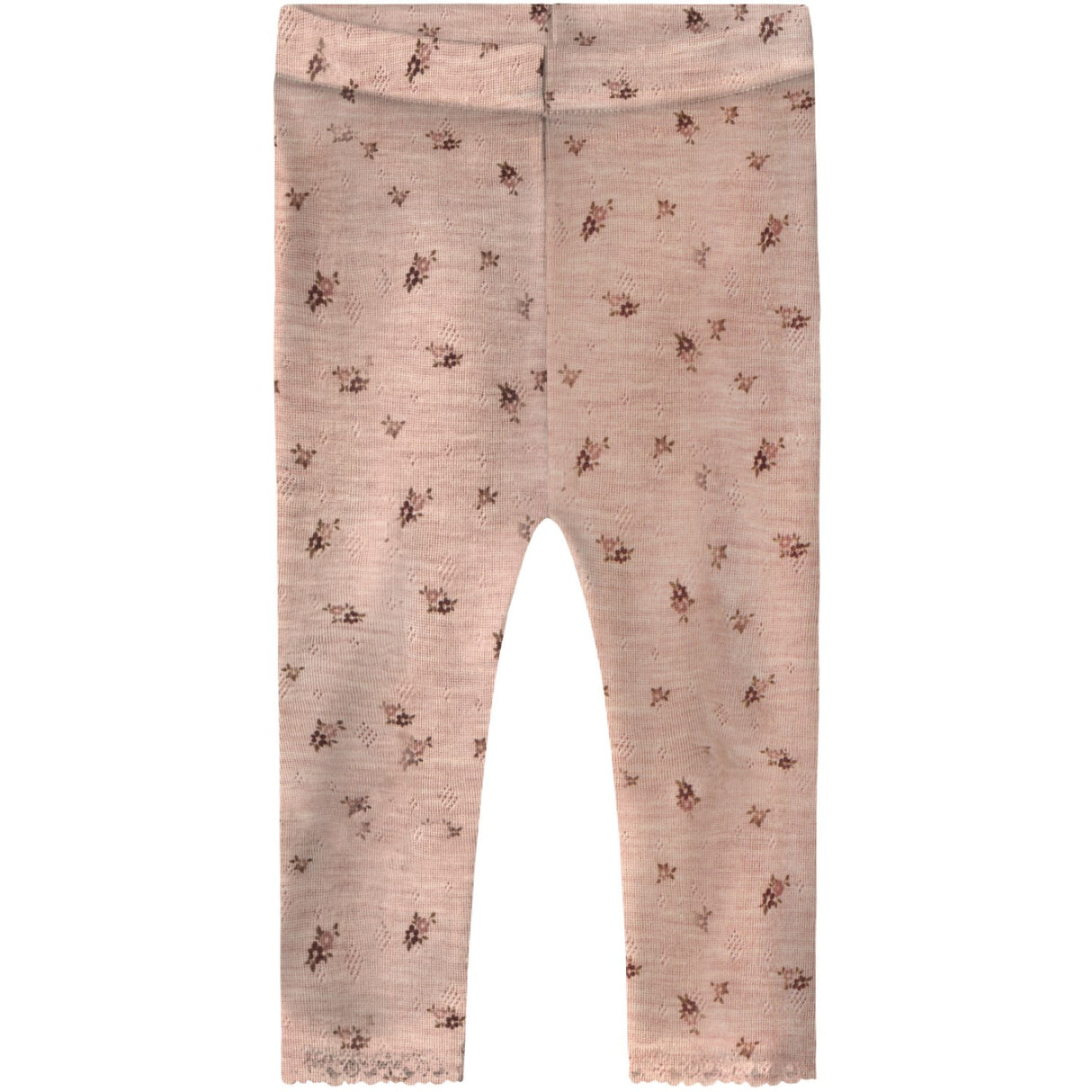 Name It Shadow Gray Small Flowers Nbfwang Ull Needle Leggings Noos