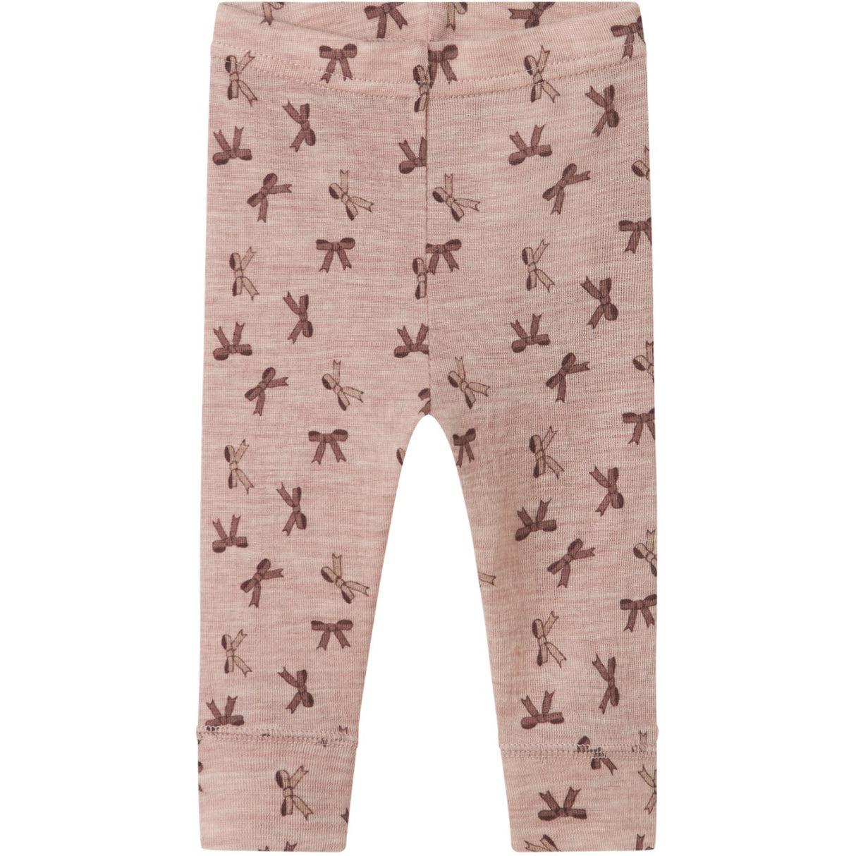 Name It Shadow Gray Bows Nbfwang Ull Rib Leggings Aop