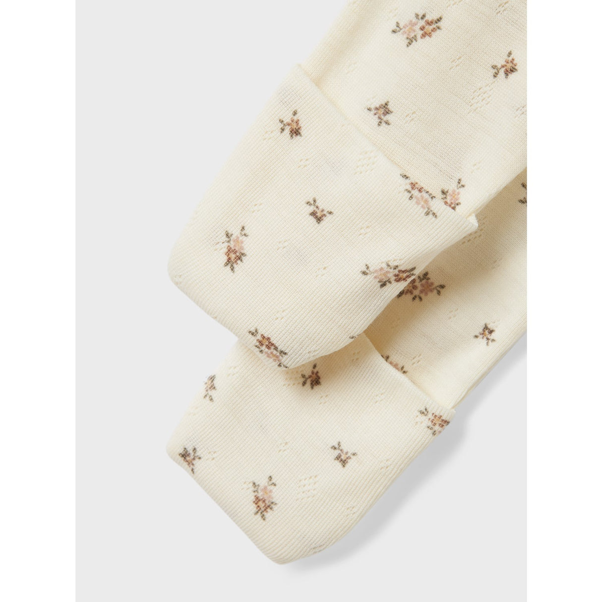 Name It Snow White Small Flowers Nbfwang Ull Needle Nattdräkt Noos