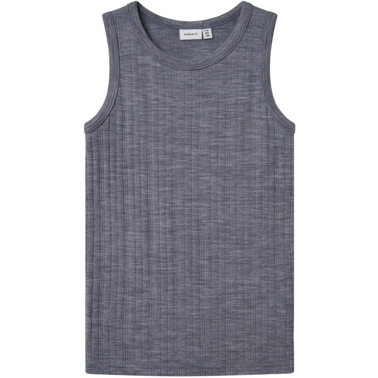 Name It Folkstone Gray Nkmwang Ull Needle Tank Topp