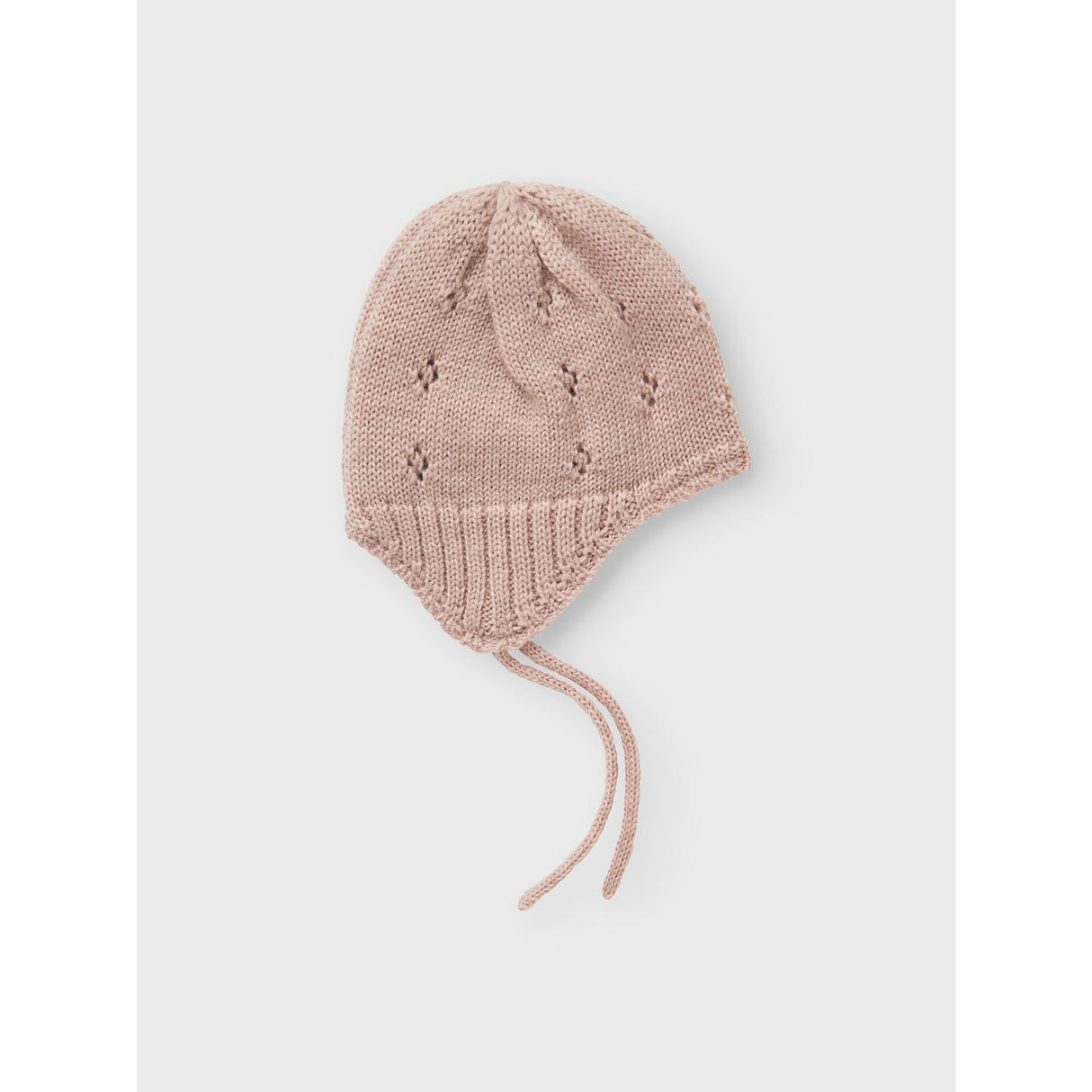 Name It Shadow Gray Bow Nbfwrilla Rosett Ull Stickad Mössa