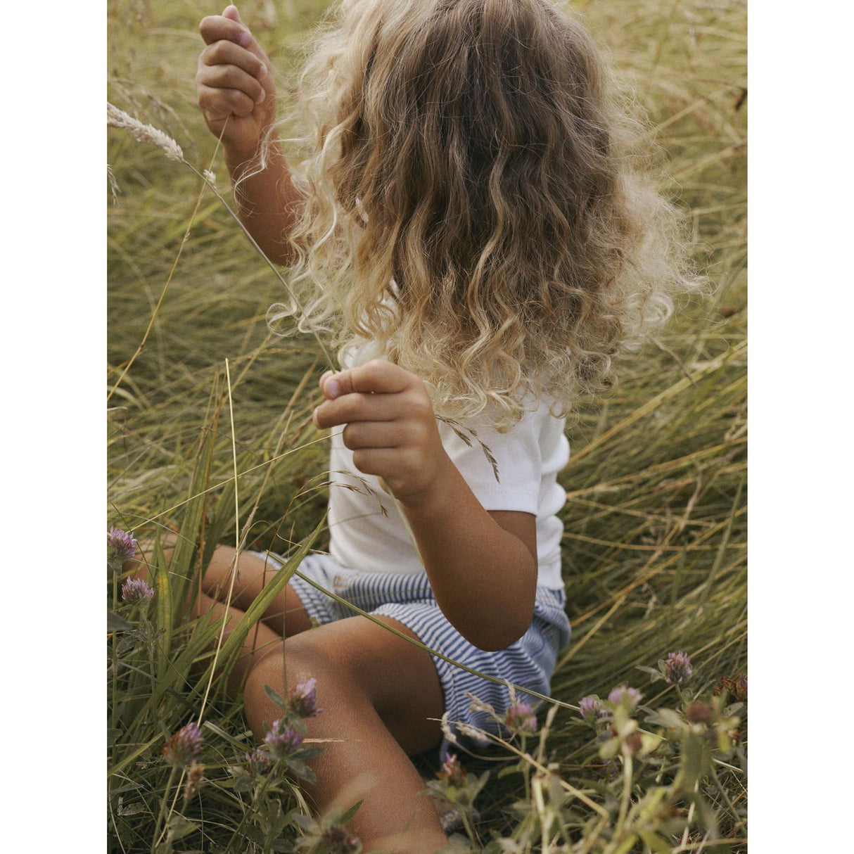 Lil'Atelier Zen Blue Stripes Nmmhalfdan Loose Shorts 4001-Hs Lil