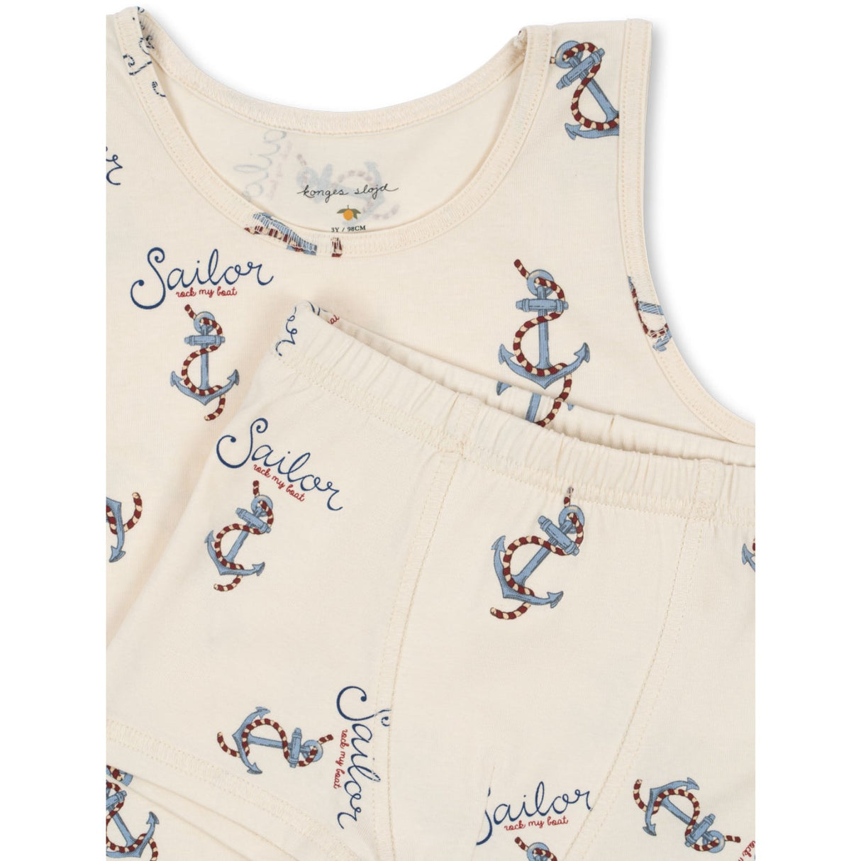 Konges Sløjd Rock My Boat Basic Tank Underkläder Set Gots