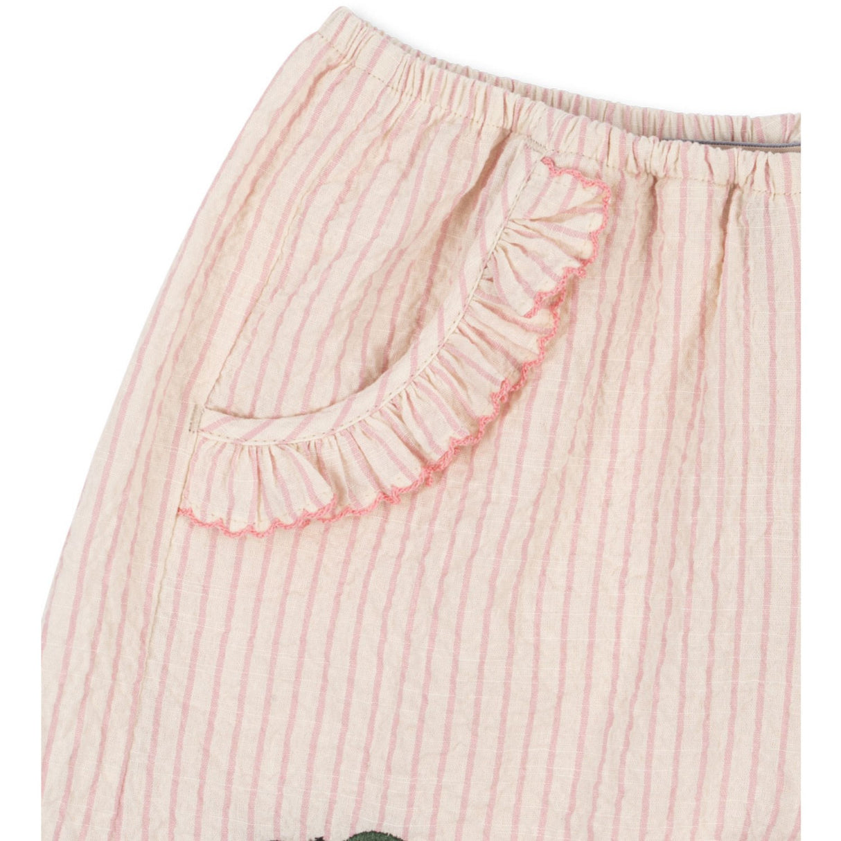 Konges Sløjd Peony Stripe Ellie Frill Shorts Gots
