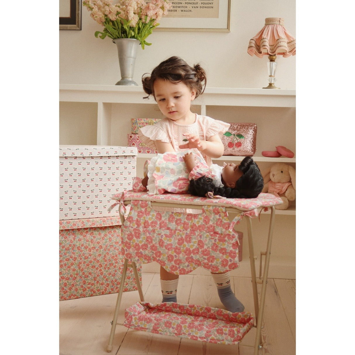 Konges Sløjd Peony Stripe Ellie Frill Topp Gots