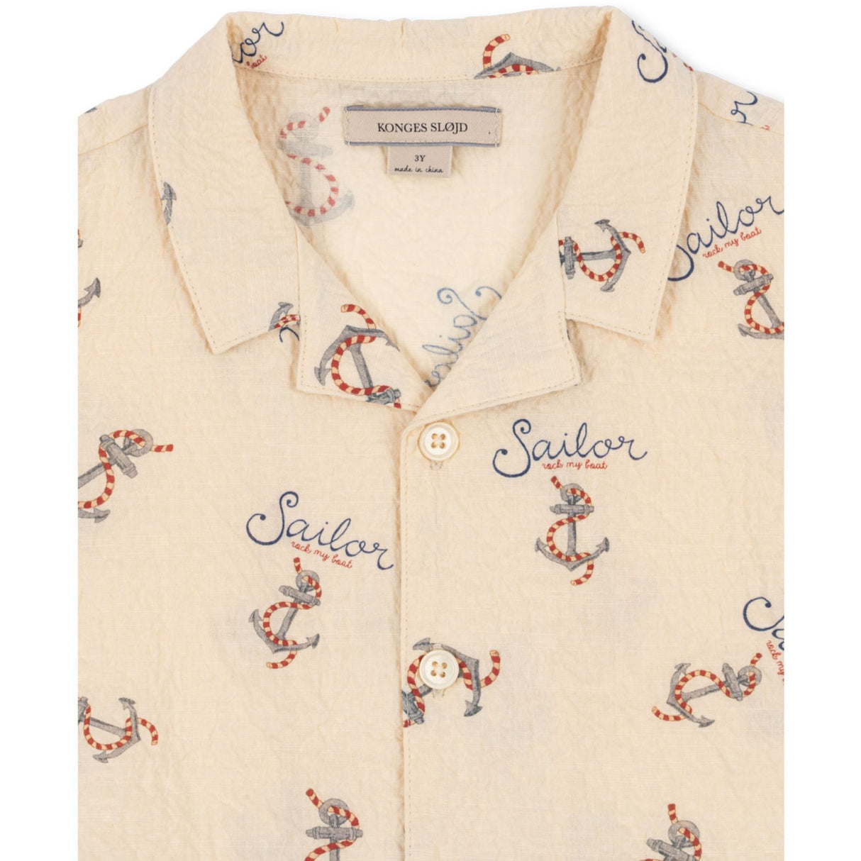Konges Sløjd Rock My Boat Elliot Ss Skjorta Gots