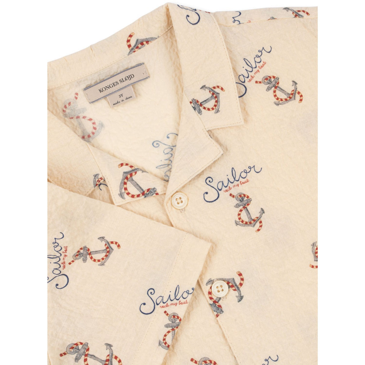 Konges Sløjd Rock My Boat Elliot Ss Skjorta Gots