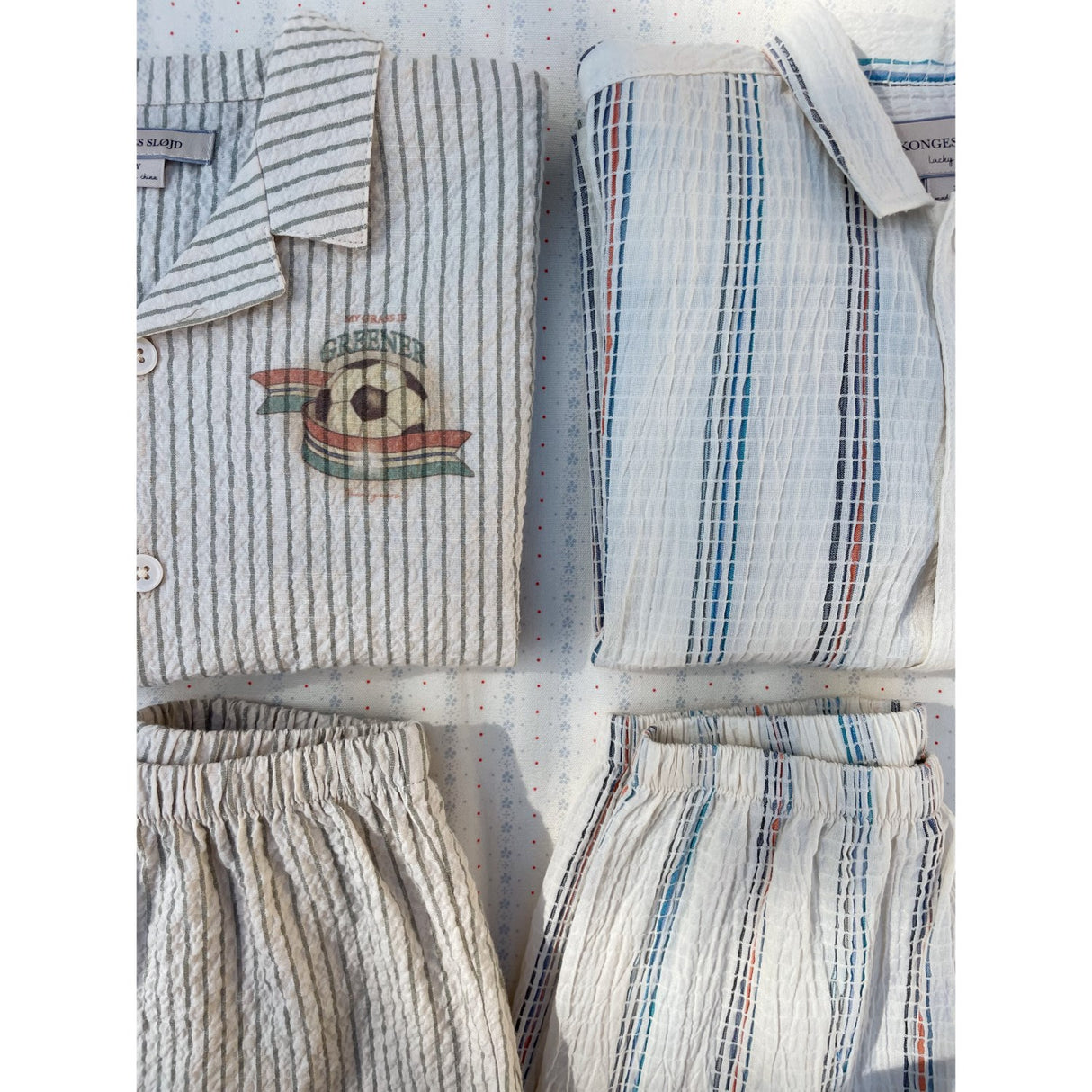 Konges Sløjd Stripe Bluie Elliot Ss Skjorta Gots