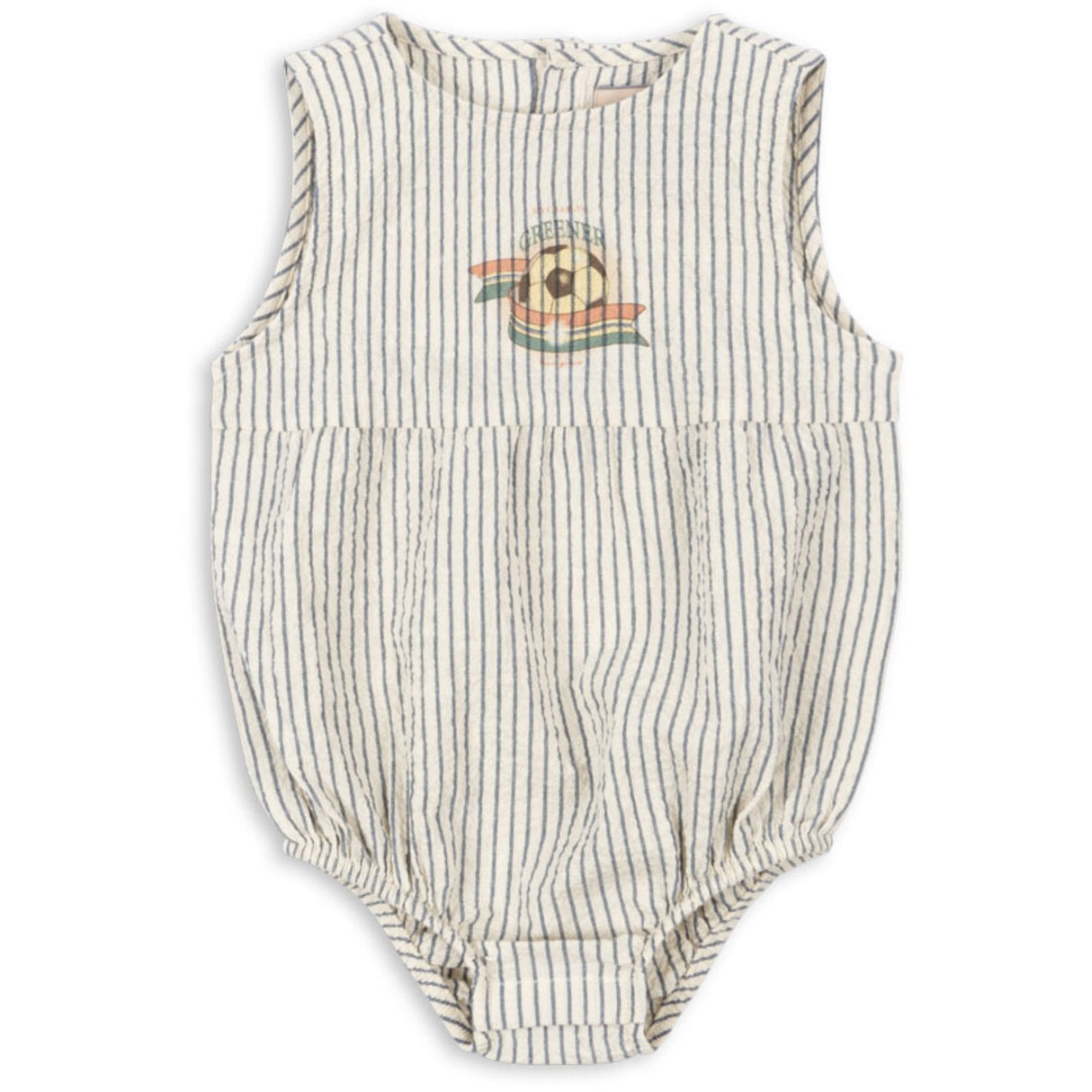 Konges Sløjd Stripe Bluie Elliot Romper Gots