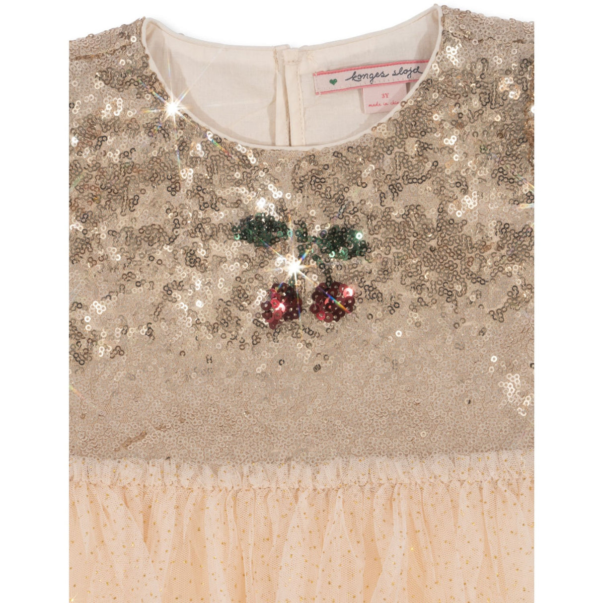 Konges Sløjd Gold Blush Starla Puff Sleeve Klänning