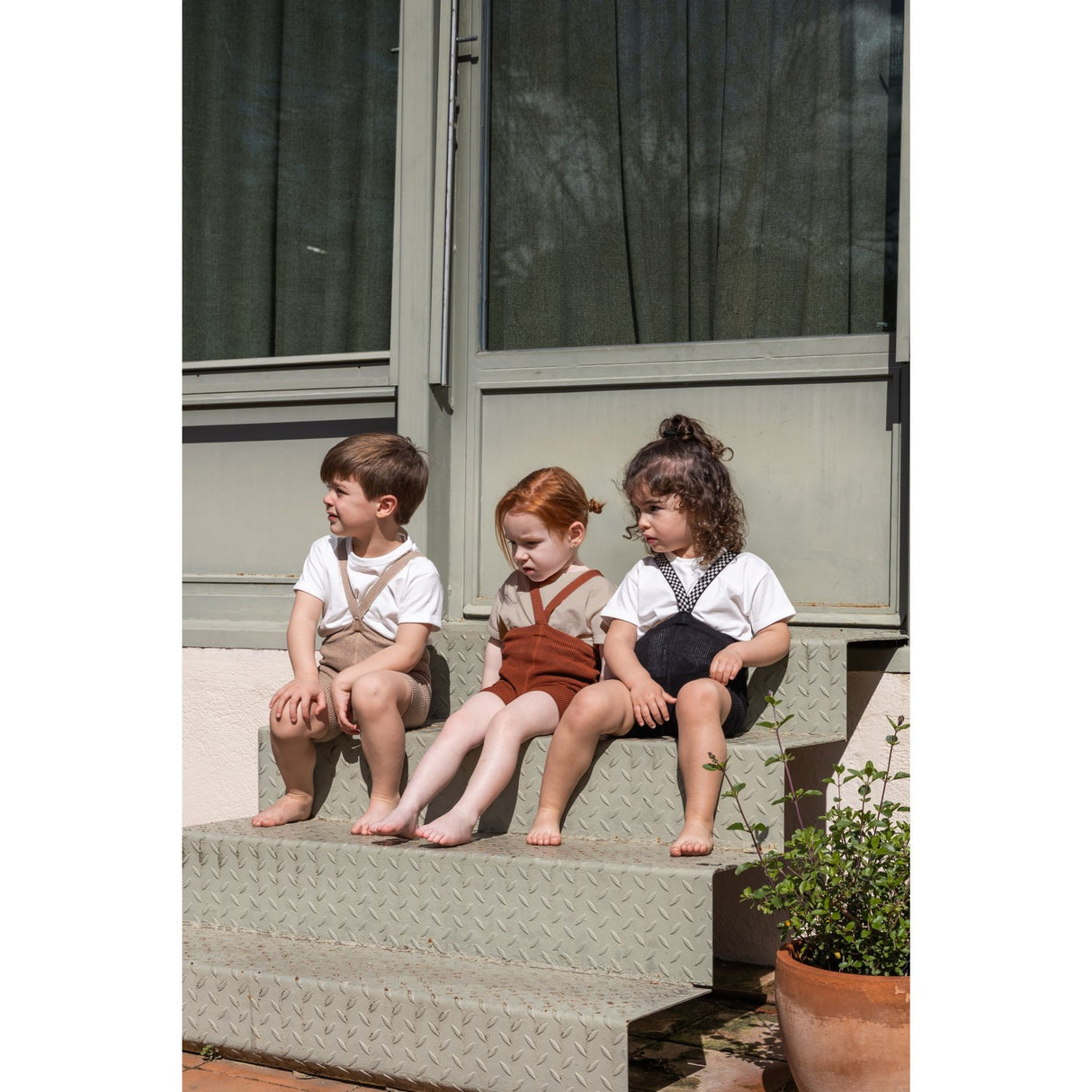 Silly Silas Classic Black Checked Shorty Tights Med Seler