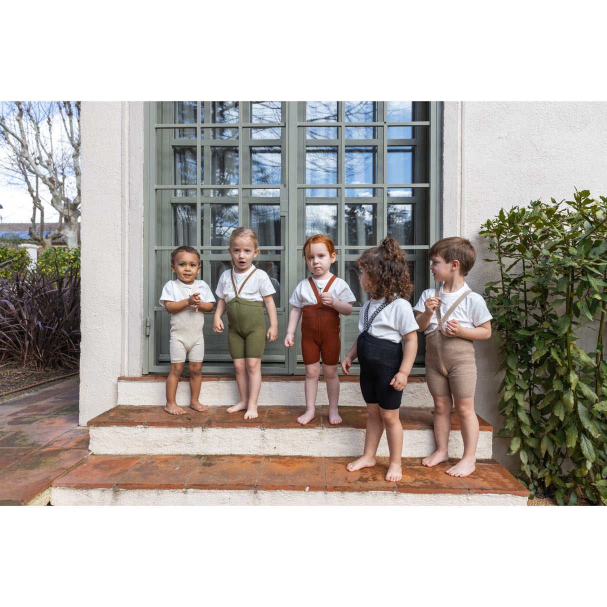 Silly Silas Olive Striped Shorty Tights Med Seler