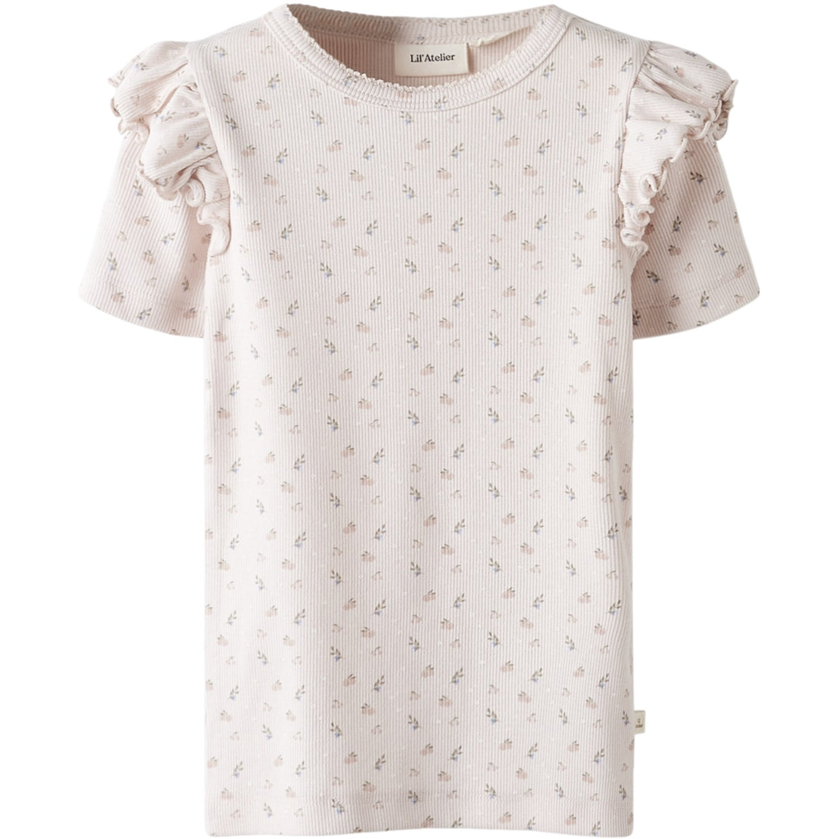 Lil'Atelier Peach Blush Nmfgago Kuo Ss Slim T-shirt Lil