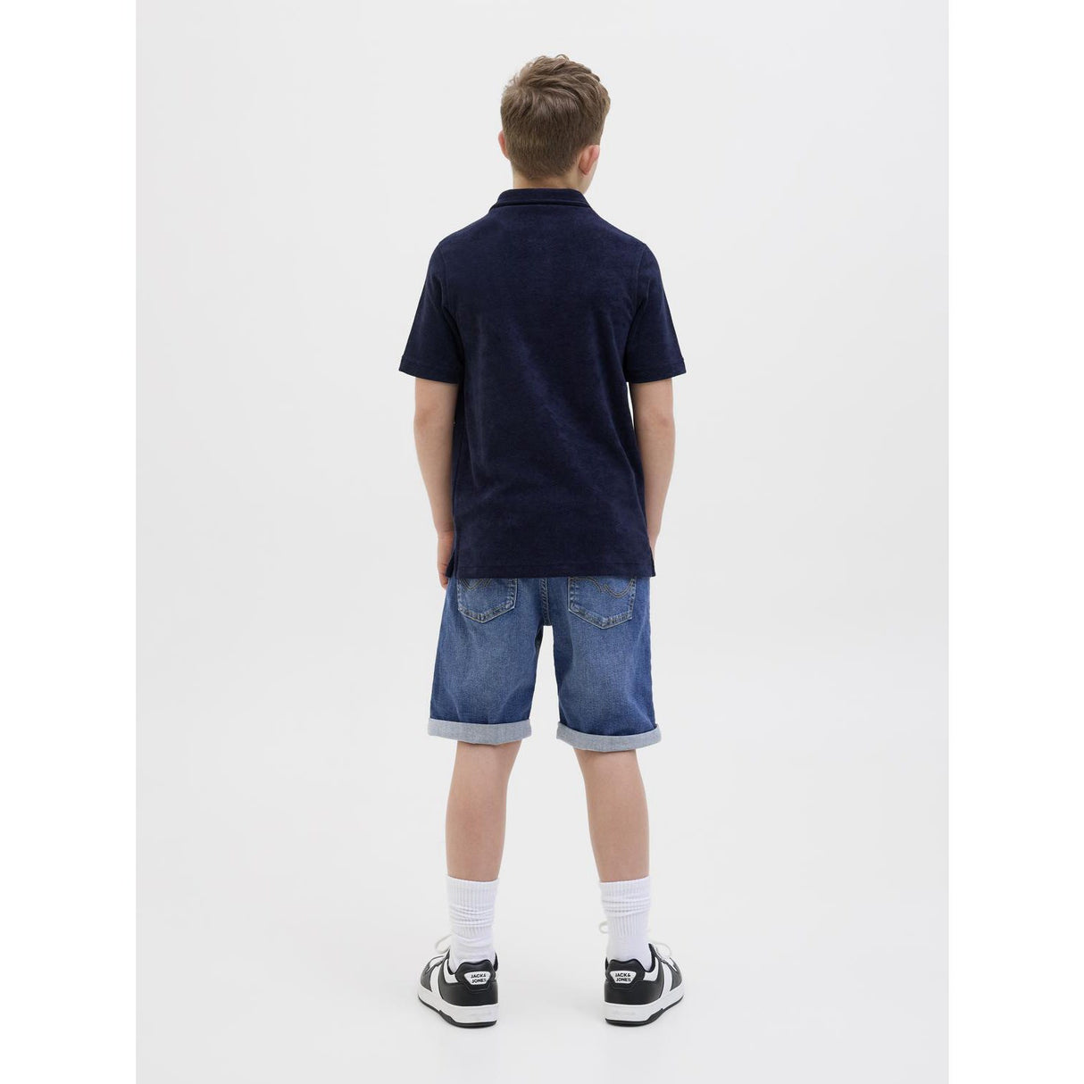 Jack & Jones Junior Blue Denim Jwhrick Jjoriginal Shorts Sq 327 Jnr