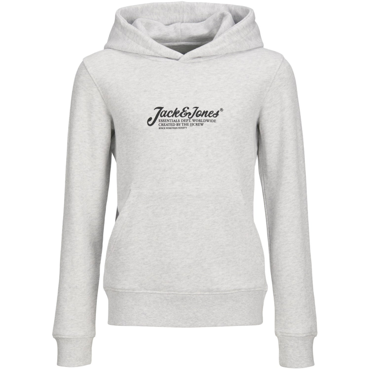 Jack & Jones Junior White Melange Jjbeau Sweat Huva Jnr