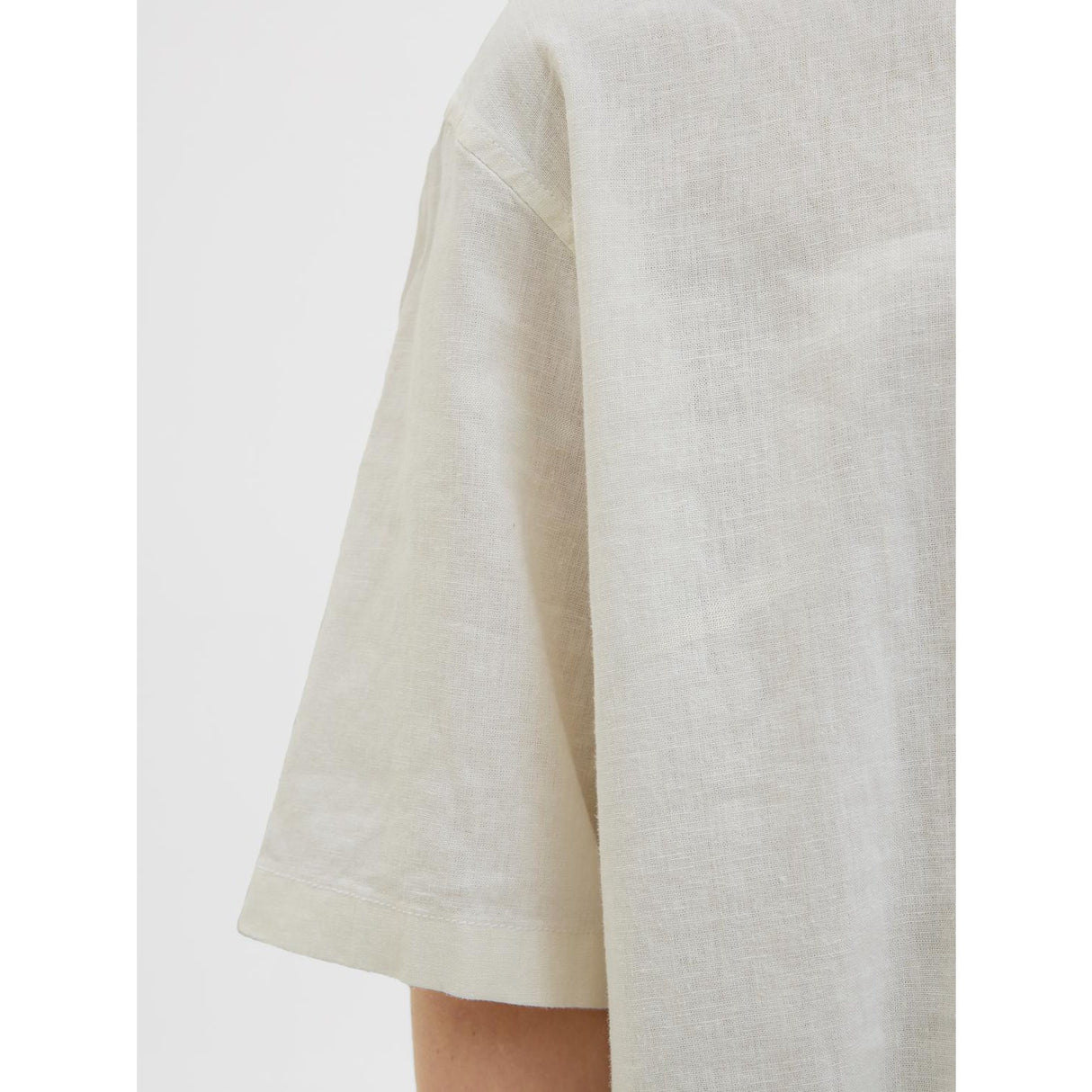 Jack & Jones Junior Antique White Jorparos Oversized Skjorta Ss Jnr