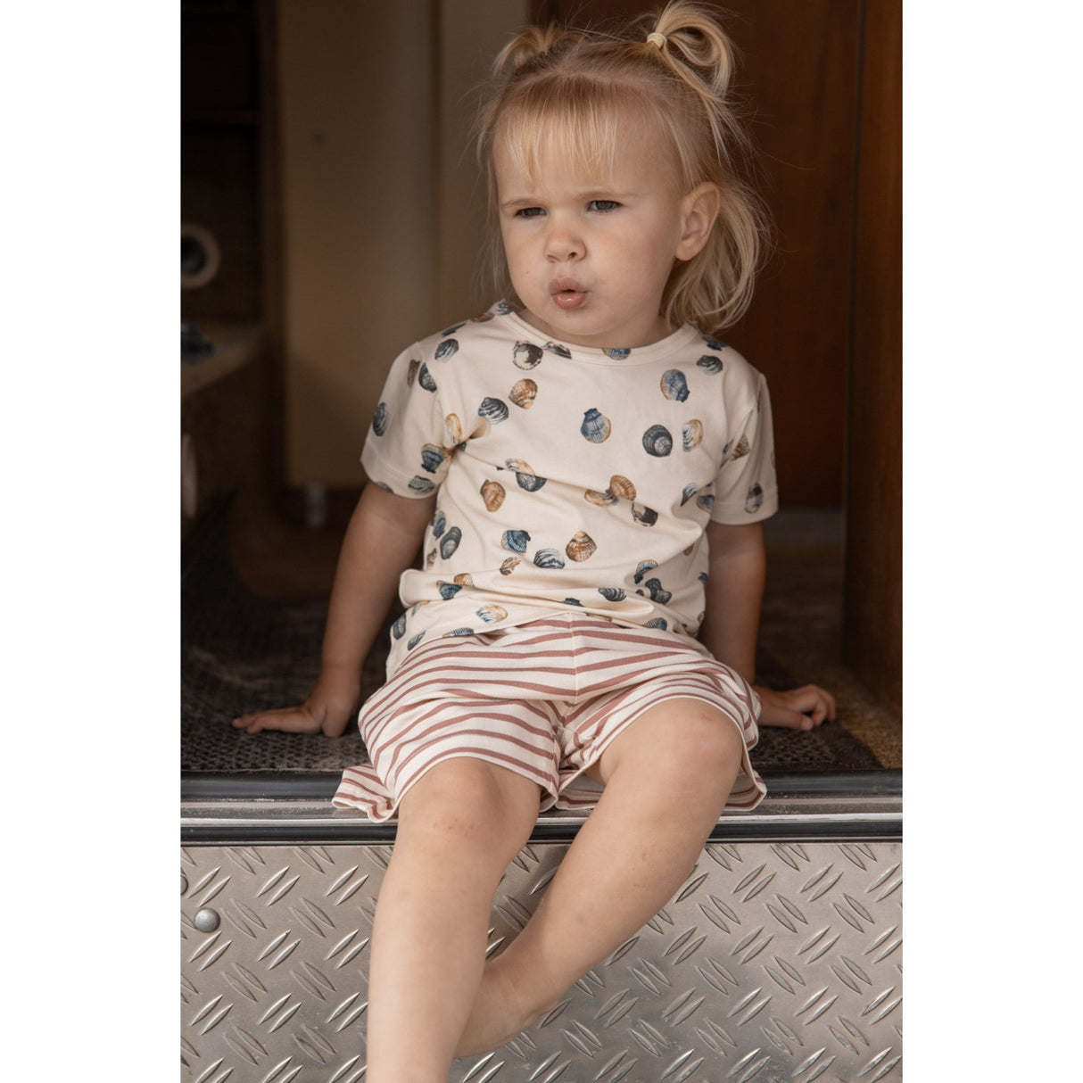 Petit Piao Clam T-Skjorta S/S Baggy Sum Printed