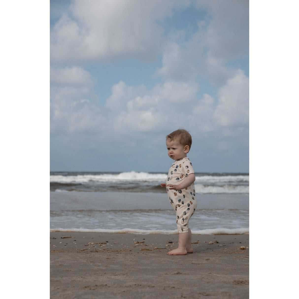 Petit Piao Clam Sommar Kostym S/S Sum Printed