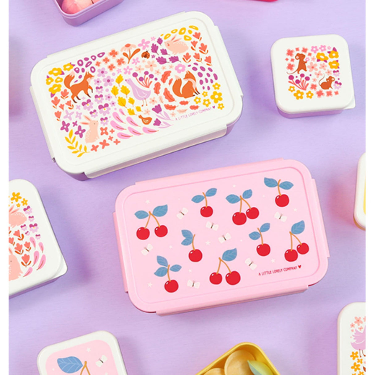 A Little Lovely Company Cherries Bento Matlåda