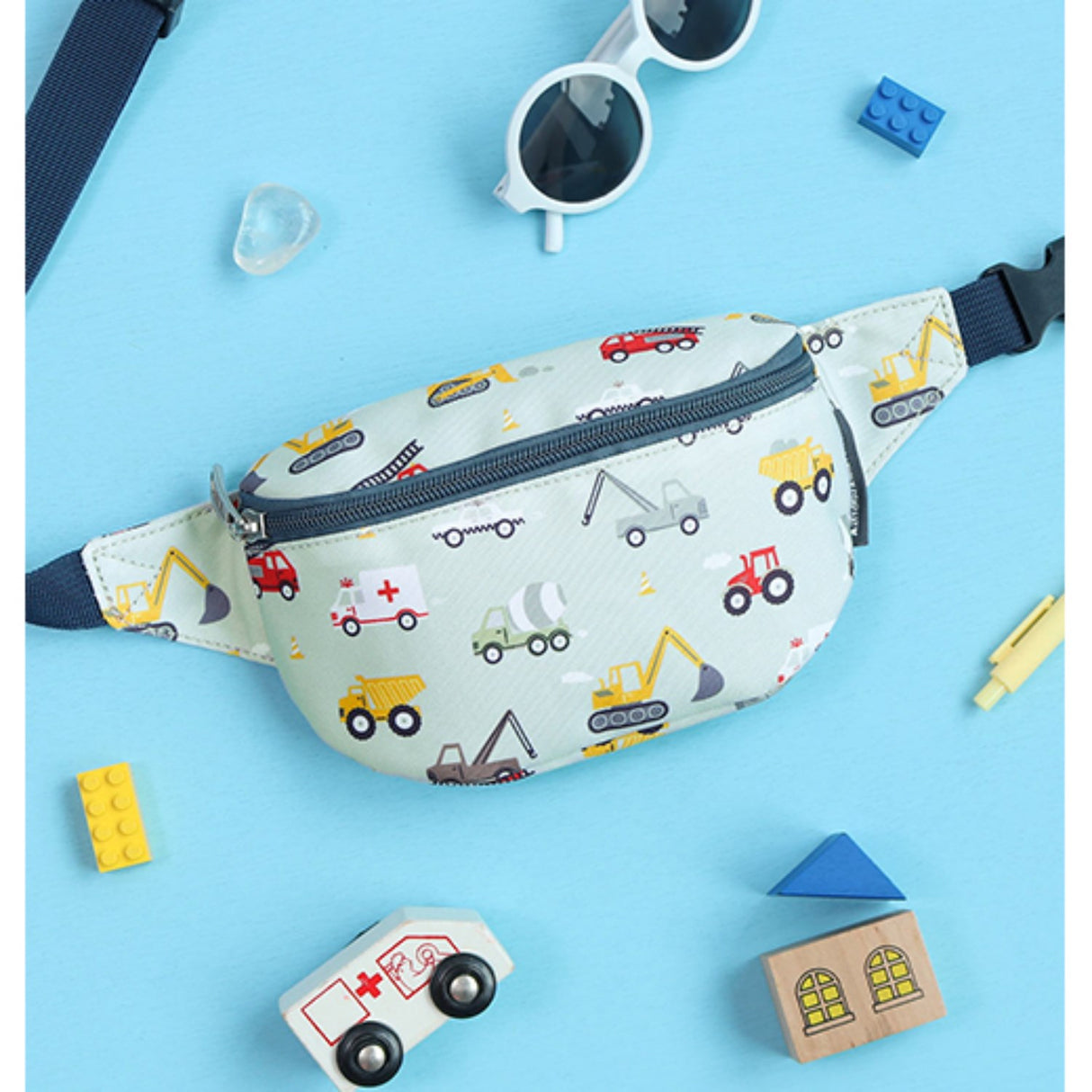 A Little Lovely Company Vehicles Bæltetaske