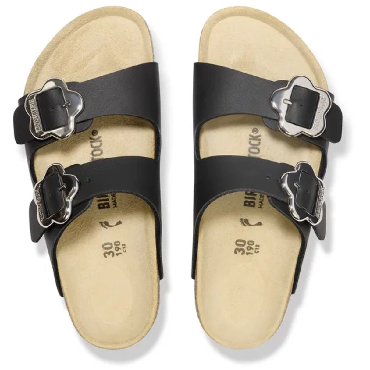 Birkenstock Arizona Kids Flower Buckle BF Black