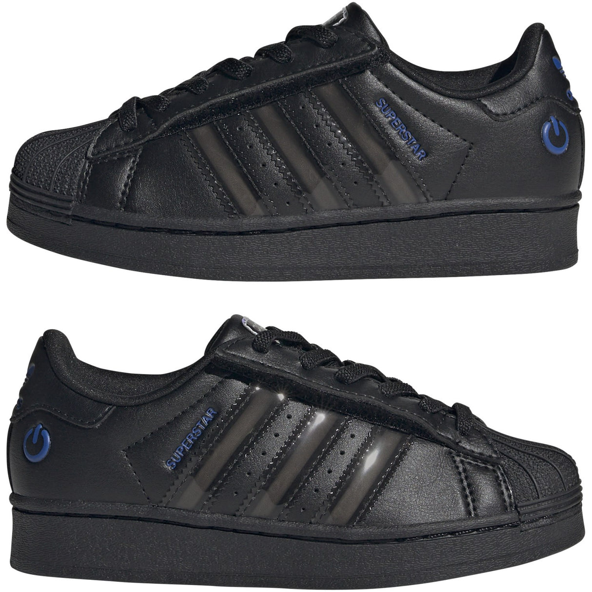 adidas Originals Core Black/Core Black/Preloved Violet Superstar Led Lights Cf El C Sneakers