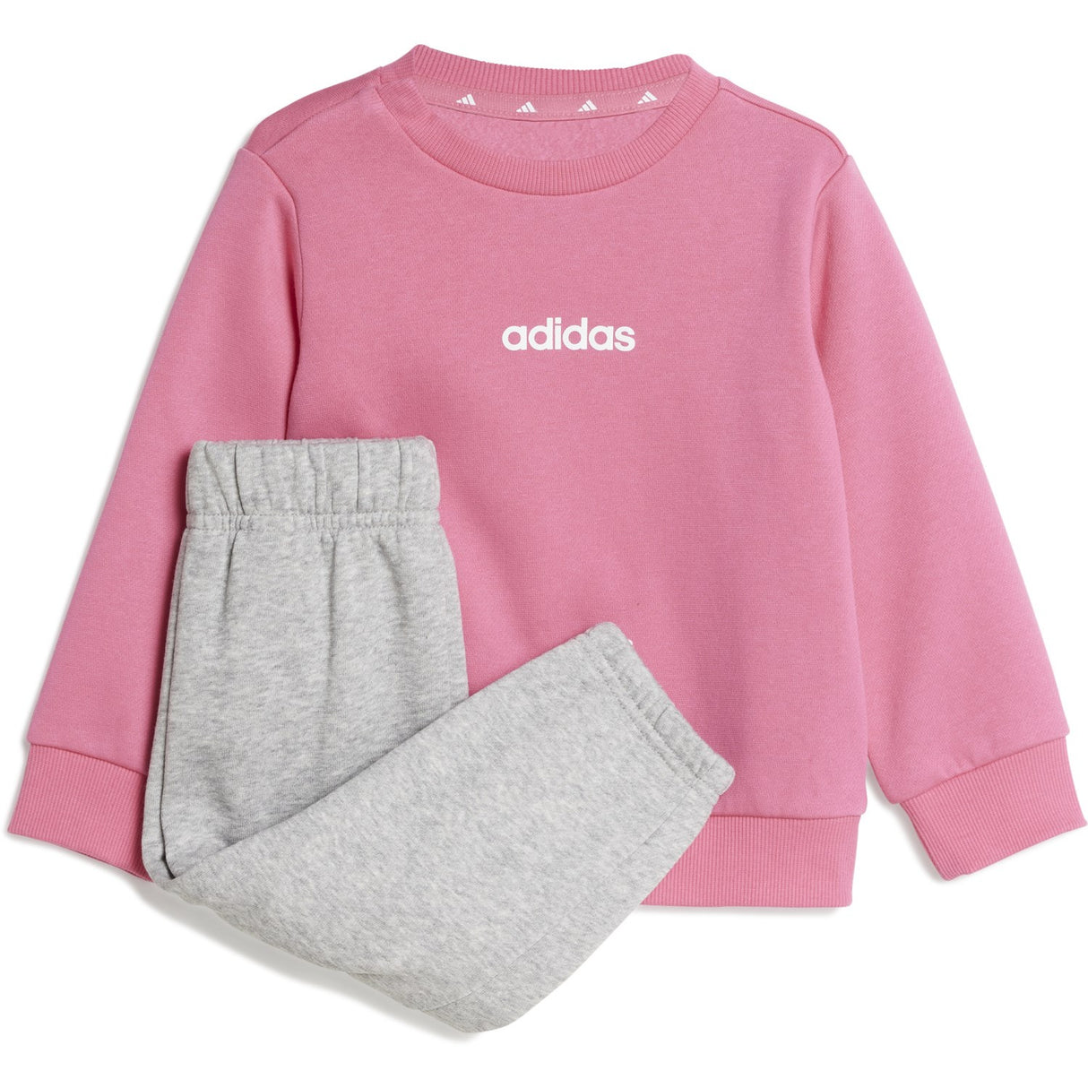 adidas Originals Pink Fusion/White I Lin Fl Jog Sweat Set