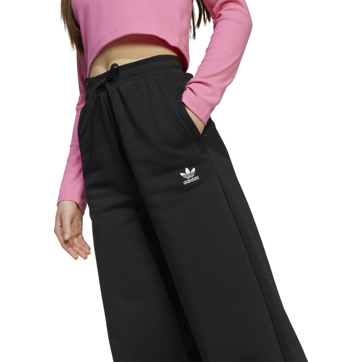 adidas Originals Black/White Wide Leg Byxor