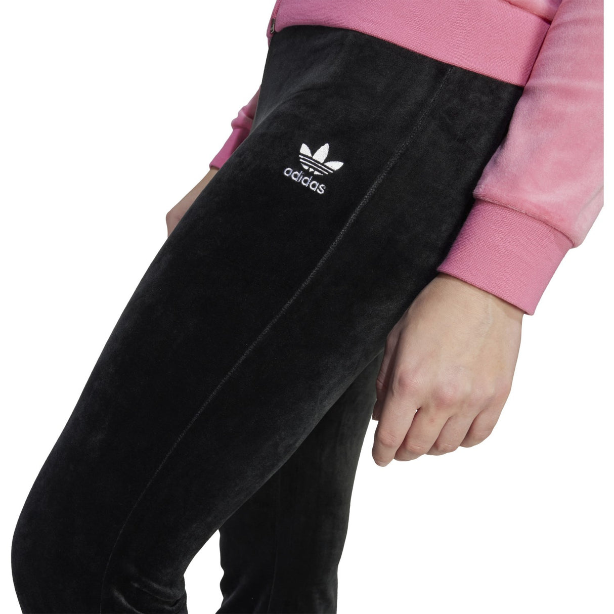 adidas Originals Black/White Velour Byxor