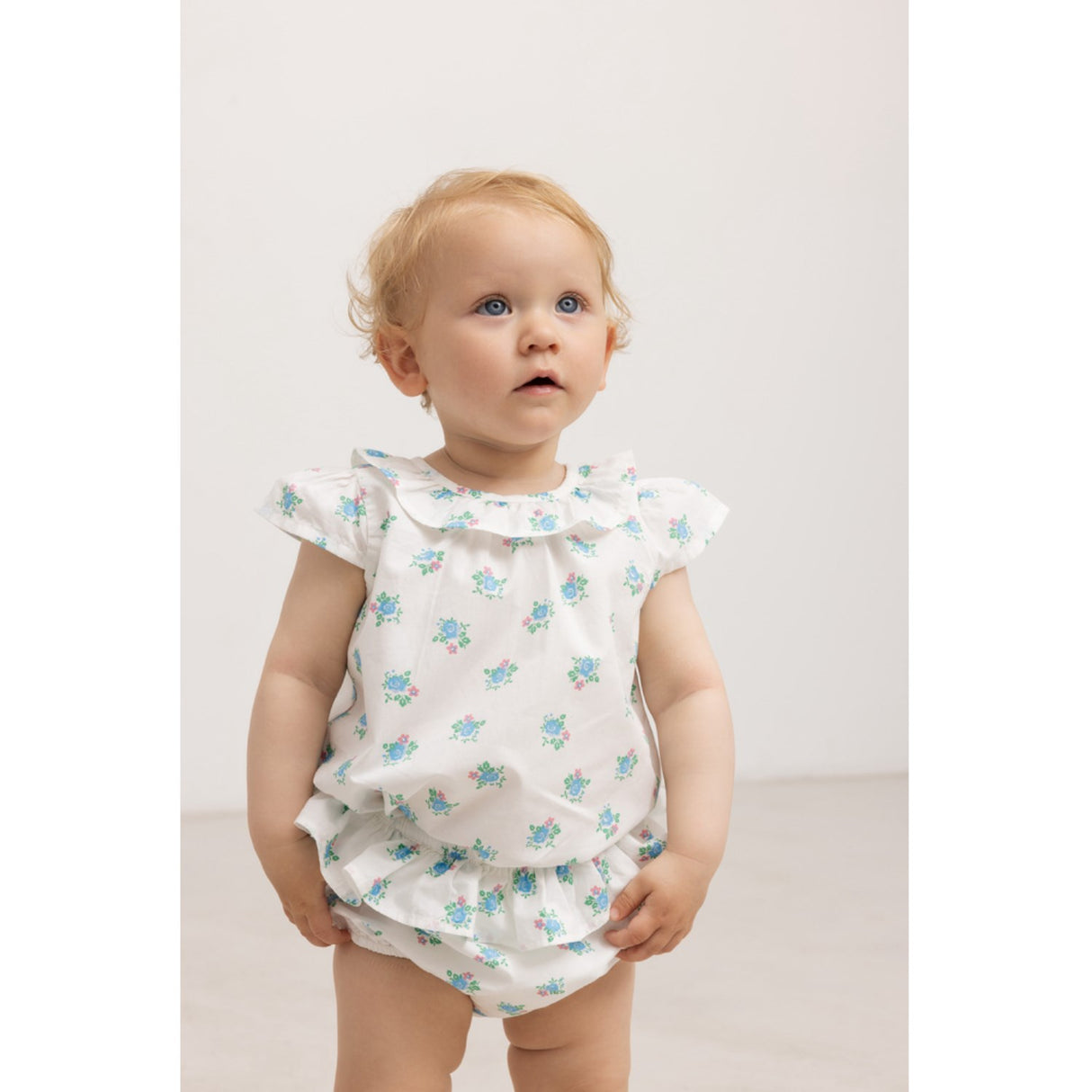 MarMar Poplin Summer Bouquet Pusle Frill Bloomers