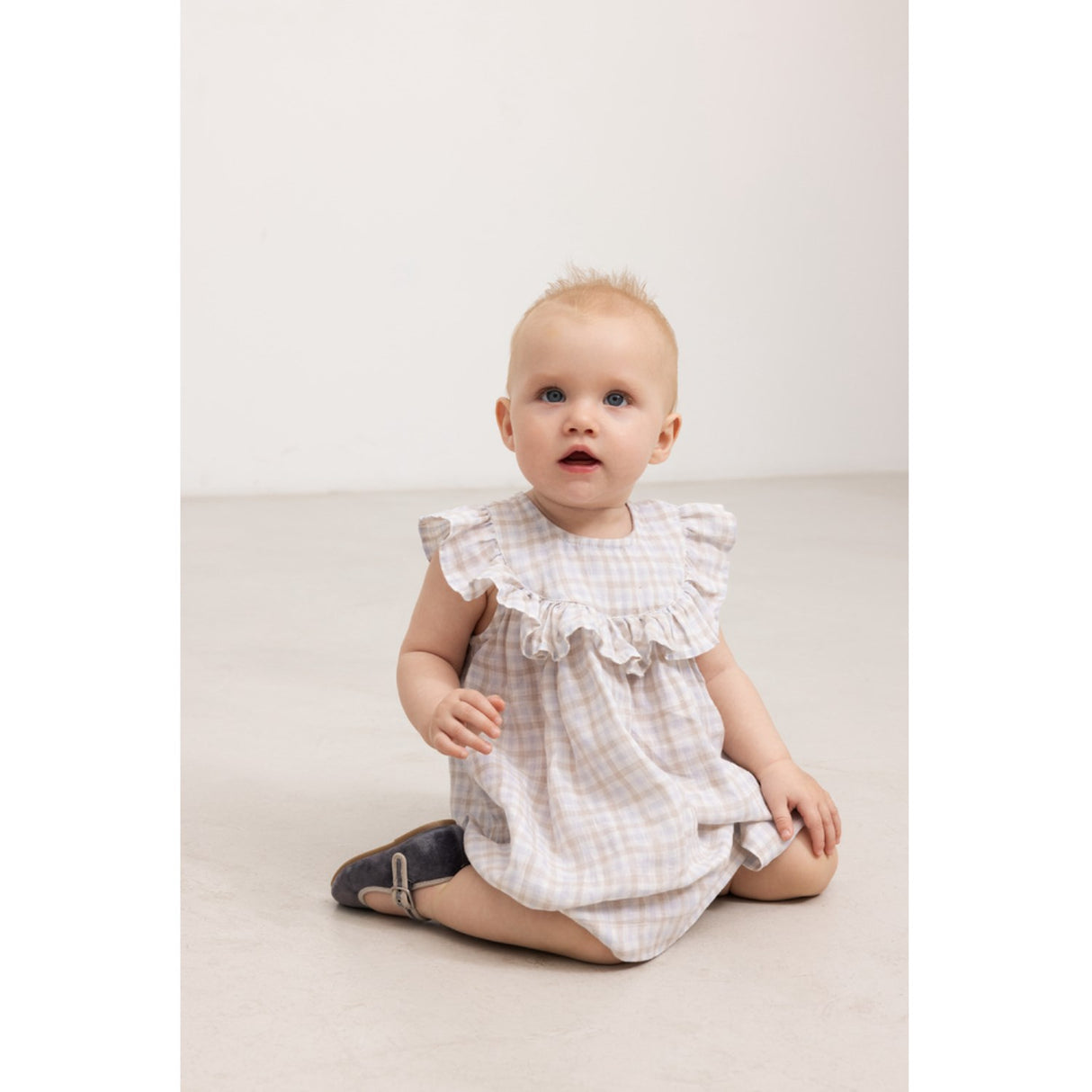 MarMar Fine Linen Summer Check Drine SS Klänning