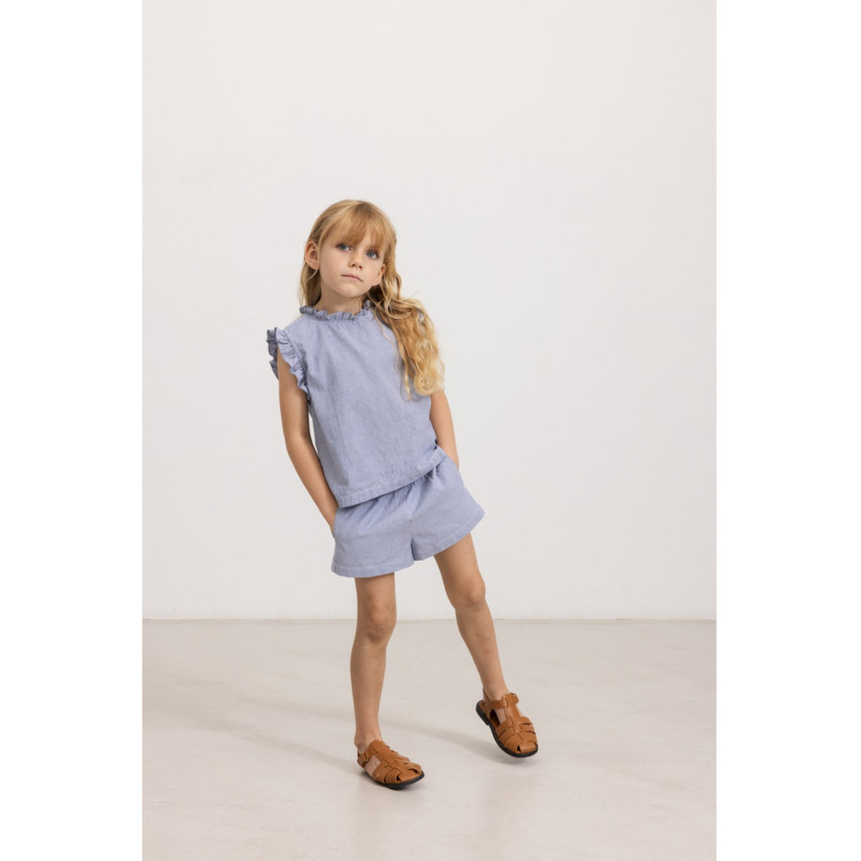 MarMar Fine Cotton Navy Stripe Tirra Topp