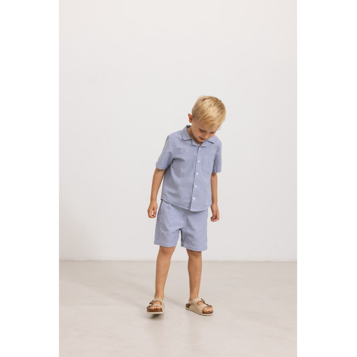 MarMar Fine Cotton Navy Stripe Pal Shorts