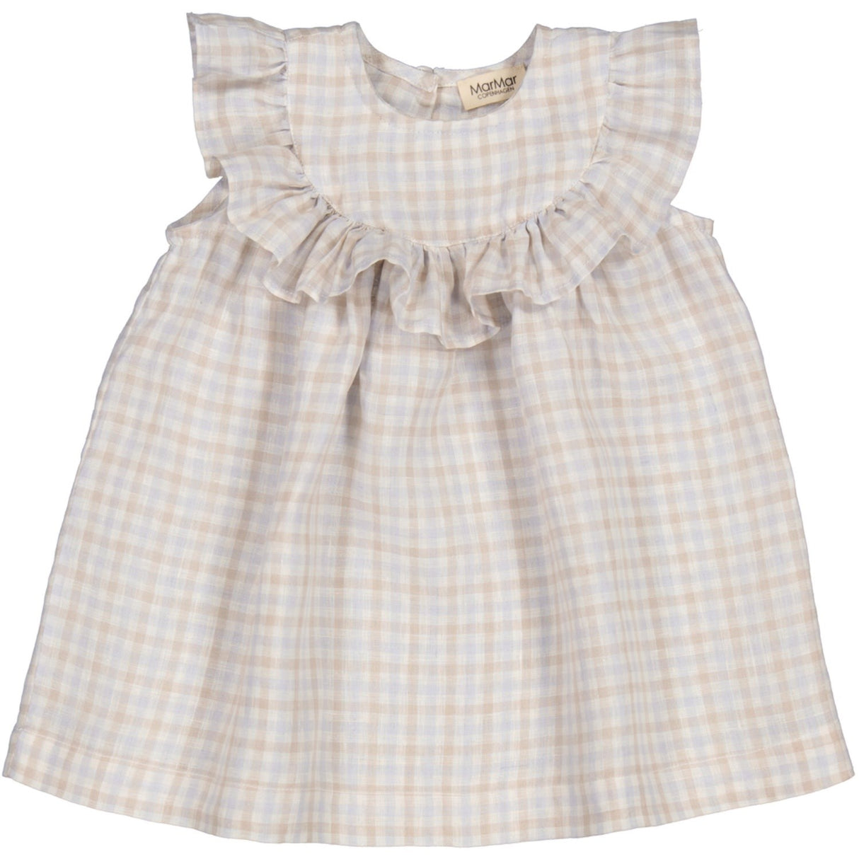 MarMar Fine Linen Summer Check Drine SS Klänning
